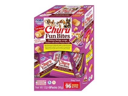 Churu Dog BOX Fun Bites Chicken wraps Chic&Sw.Pot8x12g