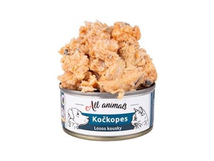 All Animals kočkopes konz. Losos kousky 90g