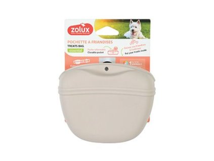 Kapsička na pamlsky SILIKON béžová Zolux