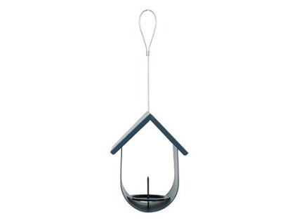 Krmítko venk. BUDKA na loj.koule kov modrá Zolux