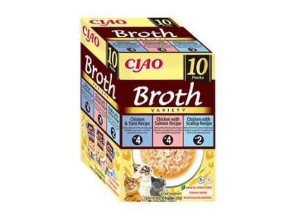 Churu Cat BOX Broth Chic.Tun&Chic.Salm&Chic.Scal10x40g
