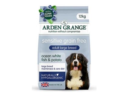 Arden Grange GF Dog Adult Large Sen.O.W.Fish&Pot.12kg