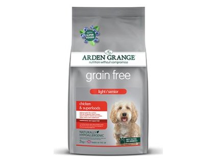 Arden Grange Dog GF Light/Senior Chick&Superfoods 2kg