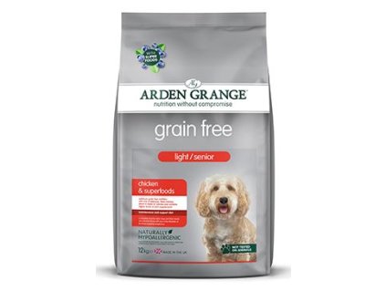Arden Grange Dog GF Light/Senior Chick&Superfoods 12kg