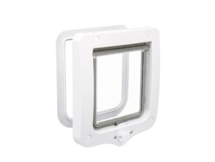 Dvířka kočka plast 2P 20x22cm bílá TR