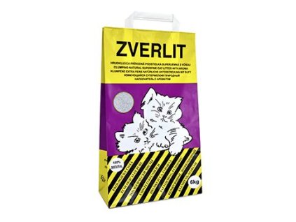ZVERLIT Podestýlka fialová,superjemná s vůní,kočka6kg