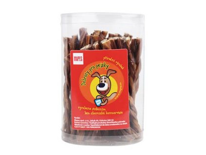 Pochoutka sušená MAPES střívka copánky dóza 25ks