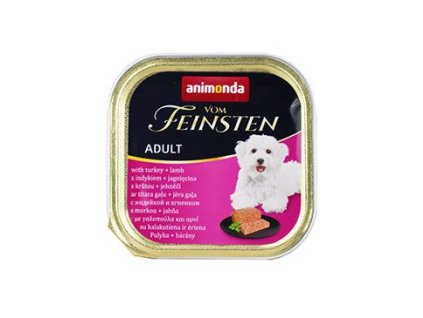 Animonda pes VOM FEINSTEN paštika Adult krůt/jehn.150g