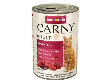 Animonda kočka CARNY konz. Adult hovězí srdce 400g