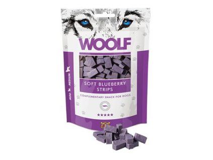 WOOLF Classic poch. Soft Blueberry Strips 100g