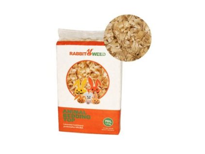 Hobliny podestýlka lis.hrubá TOP RabbitWeed 70l/1,5kg