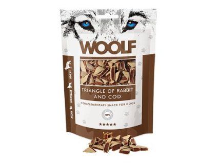 WOOLF Classic poch. Triangle of Rabbit and Cod 100g