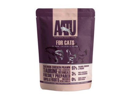AATU Cat Salmon,Chicken&Prawn kapsa 85g