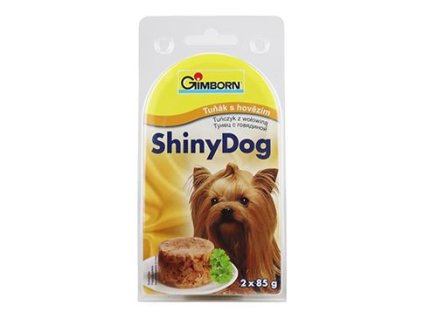 Gimdog ShinyDog konz. tuňák+hovězí 2x85g