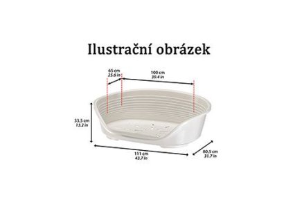 Pelech plast SIESTA DLX 2 hnědý 49x36x17,5cm FP