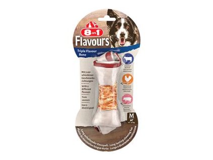 Pochoutka 8in1 Flavours Triple Flavour Bone M/1ks