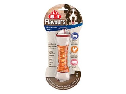 Pochoutka 8in1 Flavours Triple Flavour Bone L/1ks