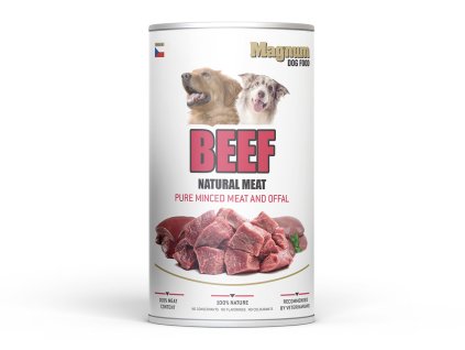 10944 magnum natural beef meat dog 1200g
