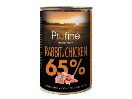12390 profine dog tins 65 rabbit chicken