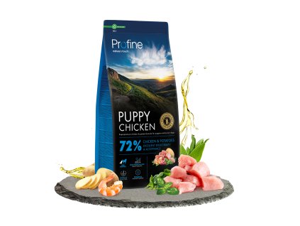 14316 profine dog dry puppy chicken 12kg