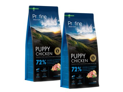 14319 profine dog dry puppy chicken 24kg