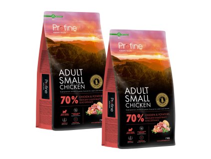 14337 profine dog dry adult small chicken 14kg