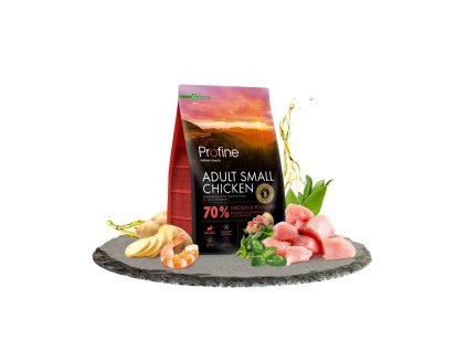 14340 profine dog dry adult small chicken 3kg