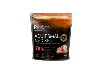 14343 profine dog dry adult small chicken 1kg