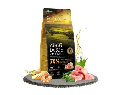 14355 profine dog dry adult large chicken 12kg