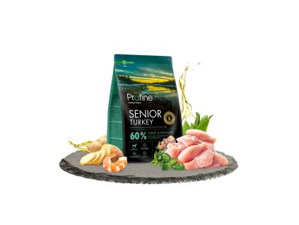 14376 profine dog dry senior turkey 3kg