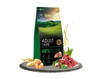 14391 profine dog dry adult lamb 12kg