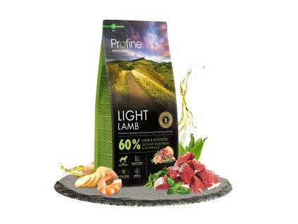 14400 profine dog dry light lamb 12kg