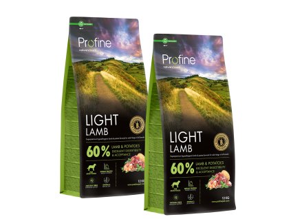 14403 profine dog dry light lamb 24kg