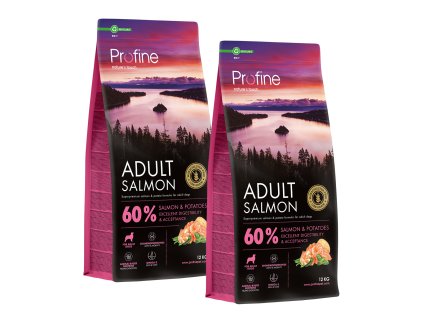 14412 profine dog dry adult salmon 24kg