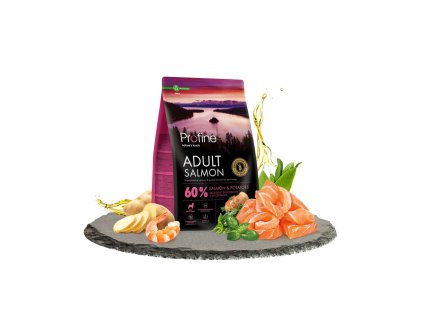 14415 profine dog dry adult salmon 3kg