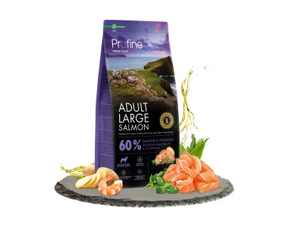 14424 profine dog dry adult large salmon 12kg