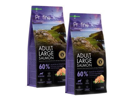 14427 profine dog dry adult large salmon 24kg