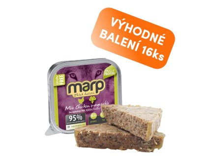 Marp Mix vanička pro psy kuře+zelenina 16x100g