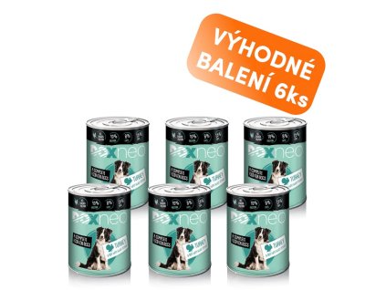 Doxneo Turkey konzerva pro psy s krůtou 6x400g