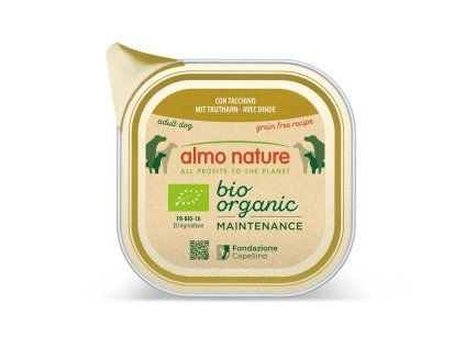 Almo Nature Bio Organic - vanička pro psy s krůtou 100g
