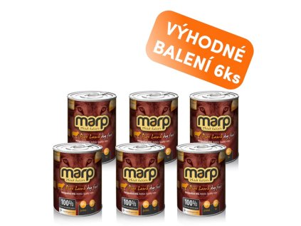 Marp Lamb konzerva pro psy s jehněčím 6x400g