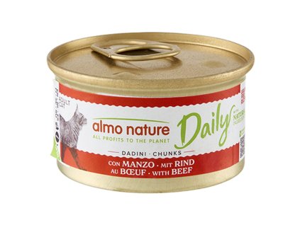Almo Nature Daily Menu - Kousky s hovězím 85g