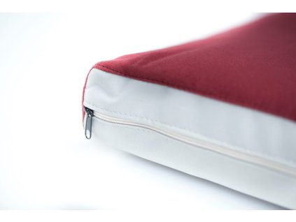 Matrace Aminela - 120x80x10cm Half and Half červená/světle šedá