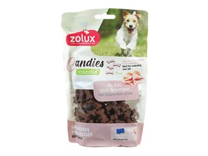 Pochoutka pes CANDIES kostičky šunkové 150g Zolux