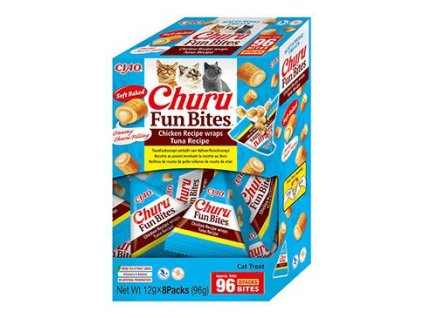 Churu Cat BOX Fun Bites Chicken wraps Tuna 8x12g