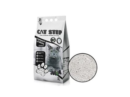 Podestýlka Cat Step Compact White Carbon 4,2kg/5l