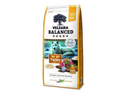 Velxara Balanced FM Dog Adult Monoprot.Turkey&Rice12kg