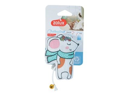 Hračka kočka CHATOUILLE Myška s věnečkem Zolux