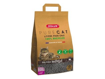 Podestýlka PURECAT recyklovaná papírová 10l Zolux
