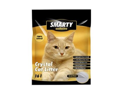 Podestýlka Smarty Exclusive silikát, bez vůně 16l